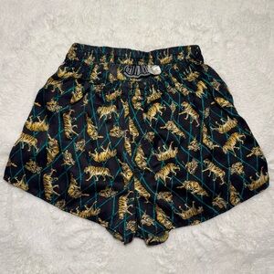 VINTAGE 80s RARE GianFranco 100% Silk Men’s Tiger Print Boxers